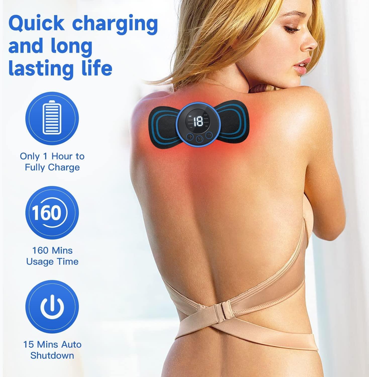 Wireless Portable Body Massager - Rechargeable Electric Handheld Massager for Pain Relief