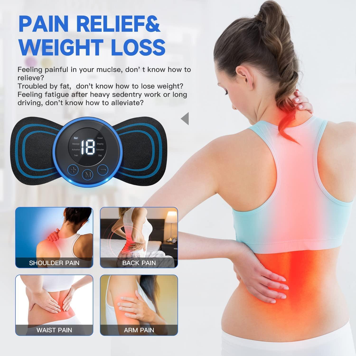 Wireless Portable Body Massager - Rechargeable Electric Handheld Massager for Pain Relief