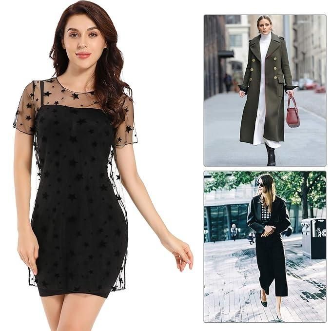 Women's Seamless Body Shapewear - Invisible Dress Shaping Underwear (Black)